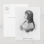 Carte Postale Charlotte von Stein, née von Schardt, fin (Devant / Derrière)