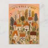 Carte Postale Charmant village d'automne C'est automne Y'all mig (Devant)