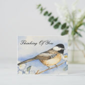 Carte postale charmante "Pensée pour toi" avec une (Debout devant)