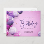 Carte postale Charmante Taille Anniversaire Carte (Devant / Derrière)