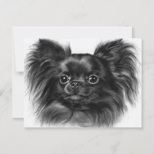 Carte Postale Charme brillant - Peint à la main Chihuahua Art
