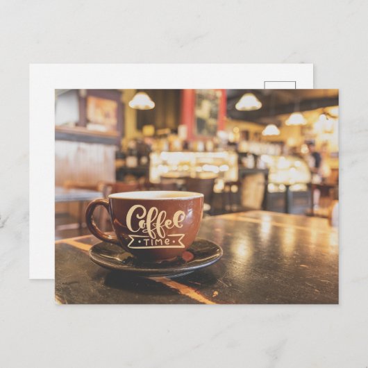 Carte Postale Charme café (Devant / Derrière)