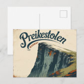 Carte Postale Charme Classique de Preikestolen (Devant / Derrière)