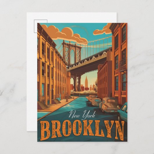 Carte Postale Charme de Brooklyn : Capturez l'essence avec ceci (Devant / Derrière)