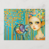 Carte Postale Charme des éléphants (Dos)