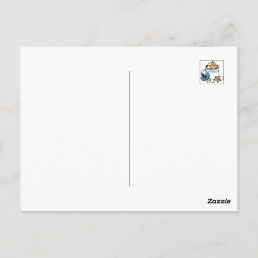 Carte Postale Charme d'hiver et cacao chaud - Appels de cacao d' (Dos)