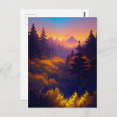 Carte Postale Charme du soir (Devant / Derrière)