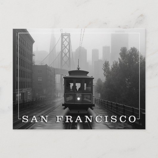 Carte Postale Charme du téléphérique : A San Francisco (Devant)