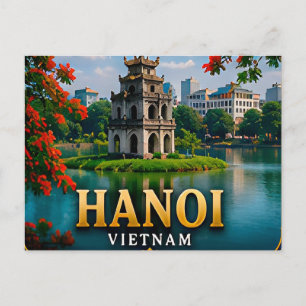 Carte Postale Charme lakeside de Hanoï Patrimoine vietnamien