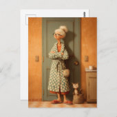 Carte Postale Charme Polka Dot Granny (Devant / Derrière)
