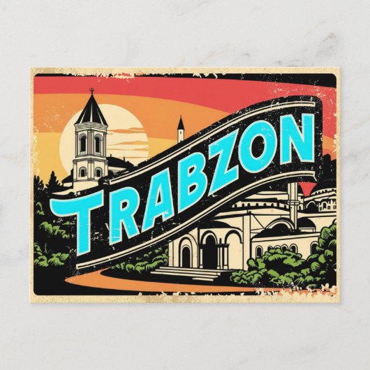 Carte Postale Charme Trabzon vintage (Devant)