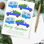 Carte Postale Charming Christmas Camper Vintage Trailer RV Xmas<br><div class="desc">J'espère que vous aimez ce design. Ajoutez votre propre texte à l'avant ou à l'arrière. Consultez ma boutique pour plus de designs et articles assortis du papier d'emballage aux serviettes de cuisine!</div>