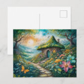 Carte Postale Charming Cottage by Serene Path (Devant / Derrière)
