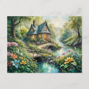 Carte Postale Charming Cottage by Serene Stream