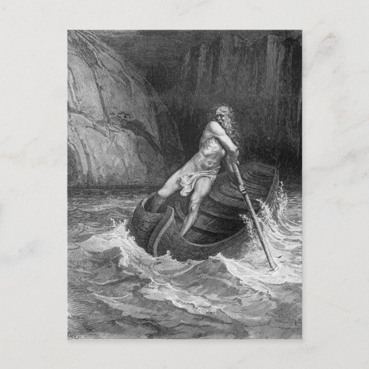 Carte Postale Charon, le Ferryman de l'Enfer (Devant)