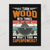 Carte Postale Charpentier Papa Boiserie Artisanat Mari (Devant)