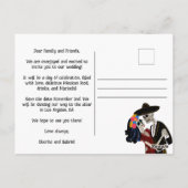 Carte Postale Charro Catrina Skulls Sugar Skulls Black Enregistr (Dos)