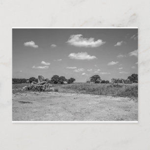 Carte Postale Charrue agricole dans la campagne Norfolk