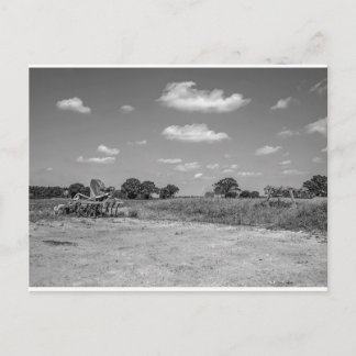 Carte Postale Charrue agricole dans la campagne Norfolk