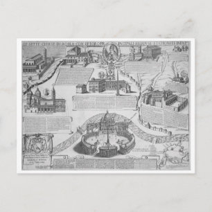 Carte Postale Charta PostalisIndulgentiae VII Ecclesiarum Urbis