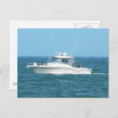 Carte Postale Charte bateau de pêche (Devant / Derrière)