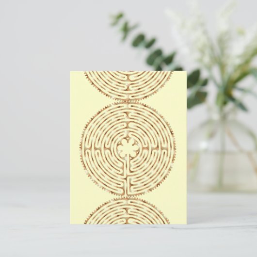 Carte postale Chartres Labyrinth Pearl (Debout devant)