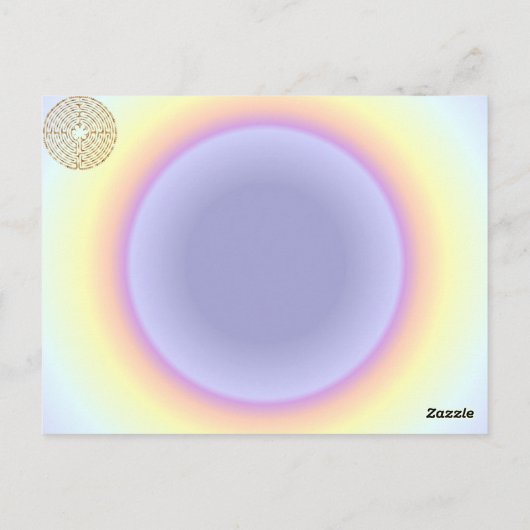 Carte postale Chartres Labyrinth Pearl Light Paths (Dos)