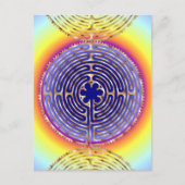Carte postale Chartres Labyrinth Pearl Light Paths (Devant)
