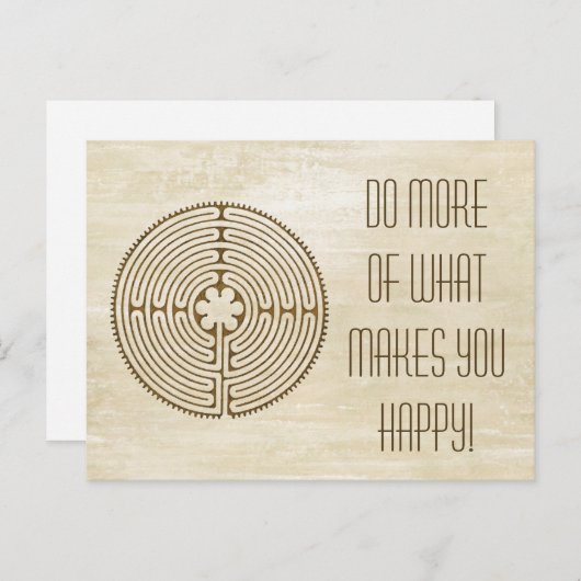 Carte Postale Chartres Labyrinthe - Symbole spirituel Antique 1 (Devant / Derrière)