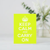 Carte Postale Chartreuse Keep Calm and Carry On (Debout devant)