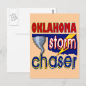 Carte Postale Chaser de tempête de l'Oklahoma (Devant / Derrière)