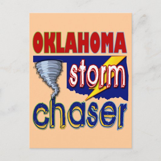 Carte Postale Chaser de tempête de l'Oklahoma (Devant)