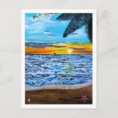 Carte Postale Chasing the Sunset Peinture d'Alfred Fox (Devant)