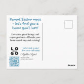 Carte Postale Chasse à domicile de Pâques (Dos)