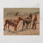 Carte Postale Chasse Antelope par Frederic Remington (Devant)
