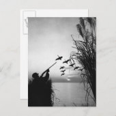 Carte Postale Chasse au canard (Devant / Derrière)