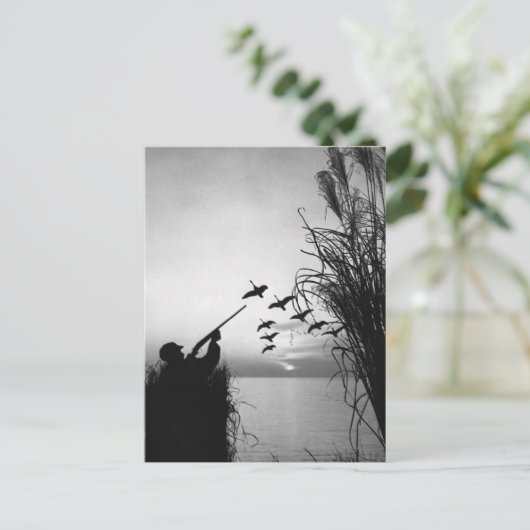 Carte Postale Chasse au canard (Debout devant)