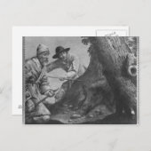 Carte Postale Chasse au sanglier (Devant / Derrière)