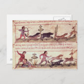 Carte Postale Chasse aux cerfs (Devant / Derrière)