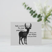 Carte postale Chasse aux cerfs (Debout devant)