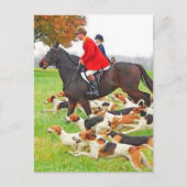Carte Postale Chasse aux chiens (Devant)