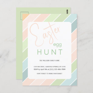 Carte Postale Chasse aux oeufs de Pâques Fête de crème glacée cr