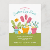 Carte Postale Chasse communautaire aux oeufs de Pâques (Devant)