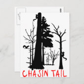 CARTE POSTALE CHASSE D'ESCALIER (Devant / Derrière)