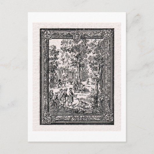 Carte Postale Chasse D'Oudry (Devant)
