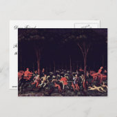 Carte Postale Chasse En Nuit Par Uccello Paolo (Qualité Supérieu (Devant / Derrière)