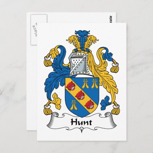 Carte Postale Chasse Famille Crest (Devant / Derrière)