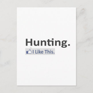 Carte Postale Chasse... J'Aime Ça