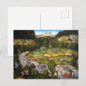 Carte Postale Chasse près du château Hartenfels - Cranach l'Anci (Devant / Derrière)