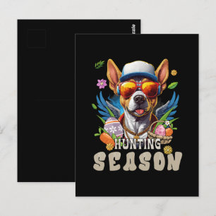 Carte Postale Chasse Saison Cerf Œuf de Pâques
